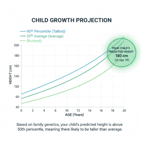 Proyección de crecimiento infantil