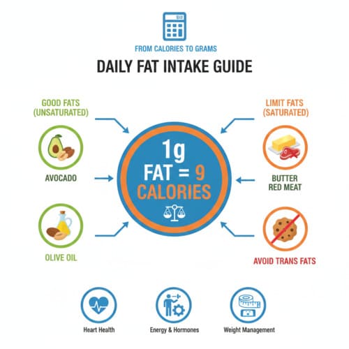Guida all'assunzione giornaliera di grassi