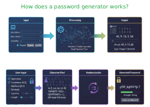 Trình tạo mật khẩu ngẫu nhiên hoạt động như thế nào