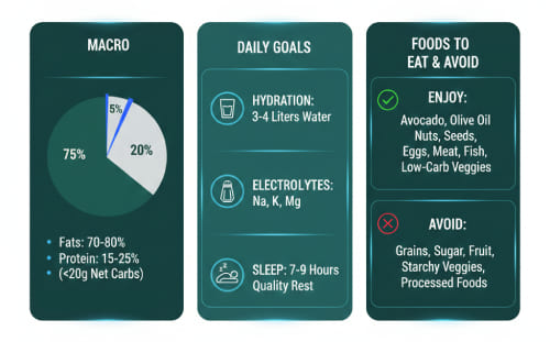 Keto Macro Breakdown and daily goals